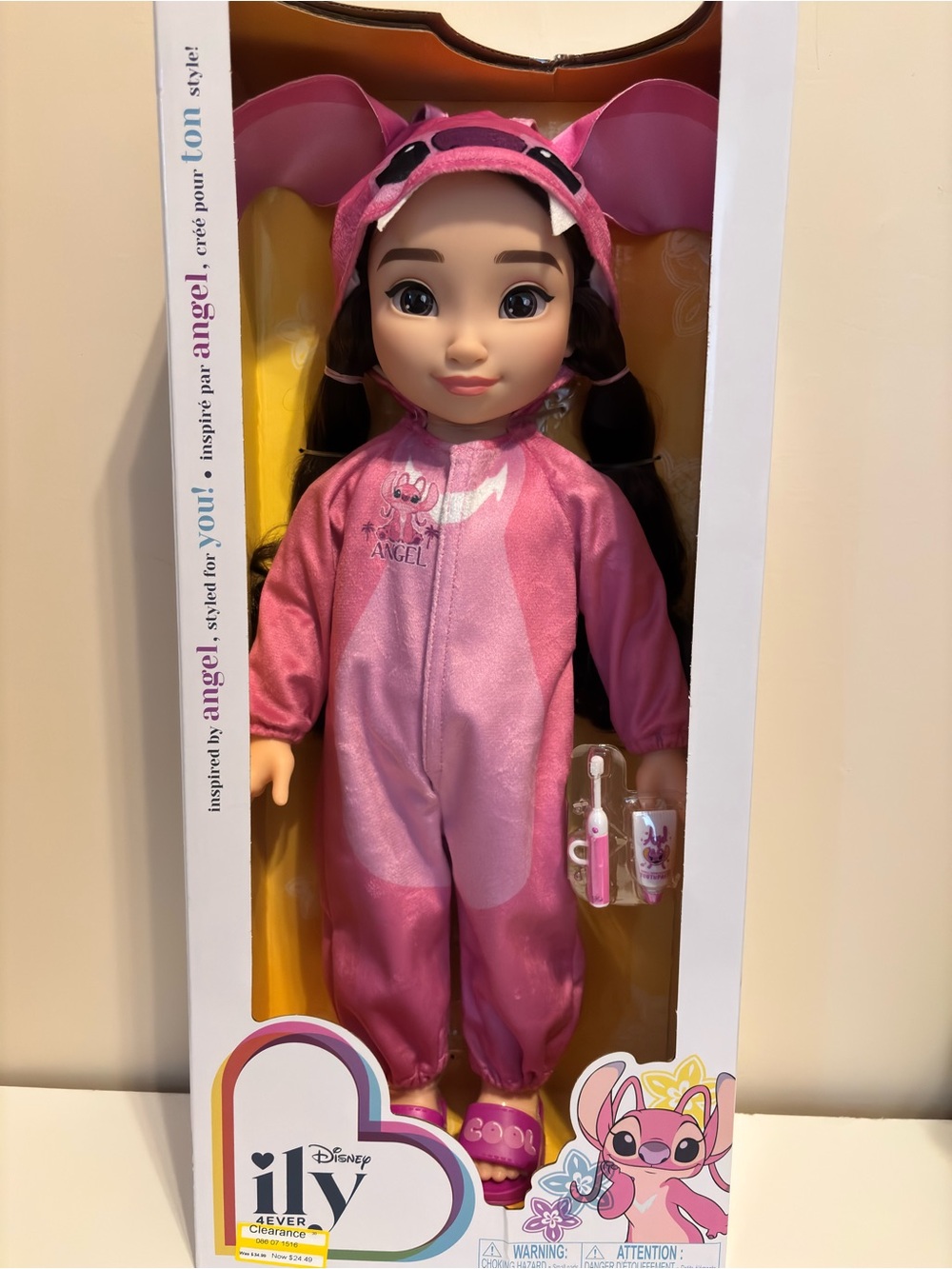 Disney ILY 4Ever Pink Angel Pajama Doll with Hooded Costume